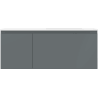Mexen Orio bathroom cabinet 120 cm with Otis right sink, 1S, 1D, graphite matte/white matte - 91A13-12047-3-BBFF66-W18P01