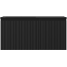 Mexen Rivel 100 cm bathroom cabinet with Otis left sink, 1S, 1D, grooved, black matte - 91A23-10047-3-BBFF71-W18L71