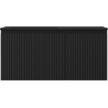 Mexen Rivel bathroom cabinet 100 cm with Otis left washbasin, 1S, 1D, ribbed, black matte - 91A23-10047-3-BBFF71-W18L71