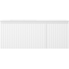 Mexen Rivel 120 cm bathroom cabinet with Otis left sink, 1S, 1D, grooved, white matte - 91A23-12047-3-BBFF01-W18L01