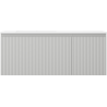 Mexen Rivel 120 cm Bathroom Cabinet with Left Sink Otis, 1 Drawer, 1 Door, Grooved, Gray Matte/White Matte