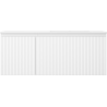 Mexen Rivel 120 cm bathroom cabinet with right Otis sink, 1S, 1D, grooved, white matte - 91A23-12047-3-BBFF01-W18P01