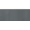 Mexen Rivel 120 cm bathroom cabinet with right Otis sink, 1S, 1D, fluted, graphite/white matte - 91A23-12047-3-BBFF66-W18P01