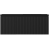 Mexen Rivel 120 cm bathroom cabinet with right Otis sink, 1 drawer, 1 door, grooved, matte black - 91A23-12047-3-BBFF71-W18P71