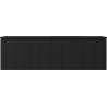 Mexen Rivel 160 cm Bathroom Cabinet with Right Otis Sink, 1 Drawer, 1 Door, Fluted, Black Matte - 91A23-16047-3-BBFF71-W18P71