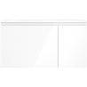 Mexen Orio 90 cm Bathroom Cabinet with Vela Left Sink, 1 Drawer, 1 Door, White Gloss - 91A13-09047-3-BBFF00-W23L00