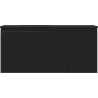 Mexen Orio 90 cm Bathroom Cabinet with Left Basin Vela, 1S, 1D, Black Matte - 91A13-09047-3-BBFF71-W23L71