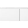Mexen Orio bathroom cabinet 100 cm with Vela left sink, 1S, 1D, white matte - 91A13-10047-3-BBFF01-W23L01