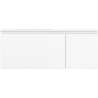 Mexen Orio 120 cm bathroom cabinet with Vela left sink, 1S, 1D, white matte - 91A13-12047-3-BBFF01-W23L01