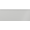Mexen Orio bathroom cabinet 120 cm with Vela left sink, 1S, 1D, gray matte/white matte - 91A13-12047-3-BBFF62-W23L01