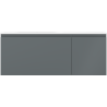 Mexen Orio 120 cm bathroom cabinet with Vela left sink, 1 drawer, 1 door, matte graphite/white - 91A13-12047-3-BBFF66-W23L01
