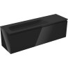 Mexen Orio 160 cm Bathroom Cabinet with Left Vela Sink, 1 Drawer, 1 Door, Black Gloss/Black Matte - 91A13-16047-3-BBFF70-W23L71