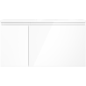 Mexen Orio 90 cm bathroom cabinet with Vela right sink, 1S, 1D, white gloss - 91A13-09047-3-BBFF00-W23P00