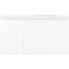 Mexen Orio 90 cm bathroom cabinet with Vela right sink, 1S, 1D, white matte - 91A13-09047-3-BBFF01-W23P01