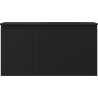 Mexen Orio 90 cm bathroom cabinet with Vela right sink, 1S, 1D, matte black - 91A13-09047-3-BBFF71-W23P71