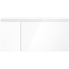 Mexen Orio 100 cm bathroom cabinet with Vela right sink, 1S, 1D, white gloss - 91A13-10047-3-BBFF00-W23P00