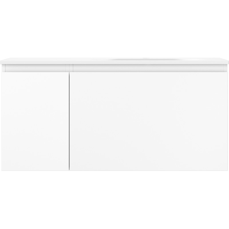 Mexen Orio 100 cm Bathroom Cabinet with Vela Sink Right, 1S, 1D, White Matte - 91A13-10047-3-BBFF01-W23P01