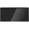 Mexen Orio 100 cm bathroom cabinet with Vela sink right, 1S, 1D, black gloss/black matte - 91A13-10047-3-BBFF70-W23P71