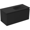 Mexen Orio 100 cm Bathroom Cabinet with Right Sink Vela, 1S, 1D, Black Matte - 91A13-10047-3-BBFF71-W23P71