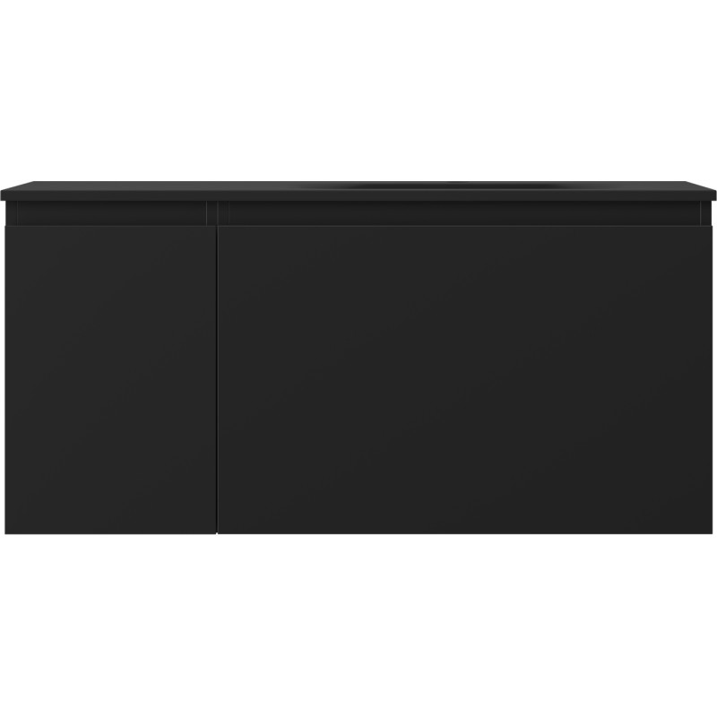 Mexen Orio 100 cm Bathroom Cabinet with Right Sink Vela, 1S, 1D, Black Matte - 91A13-10047-3-BBFF71-W23P71