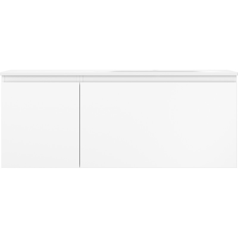 Mexen Orio 120 cm Bathroom Cabinet with Vela Right Sink, 1 Drawer, 1 Door, Matte White - 91A13-12047-3-BBFF01-W23P01