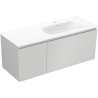 Mexen Orio bathroom cabinet 120 cm with Vela right washbasin, 1S, 1D, gray matte/white matte - 91A13-12047-3-BBFF62-W23P01