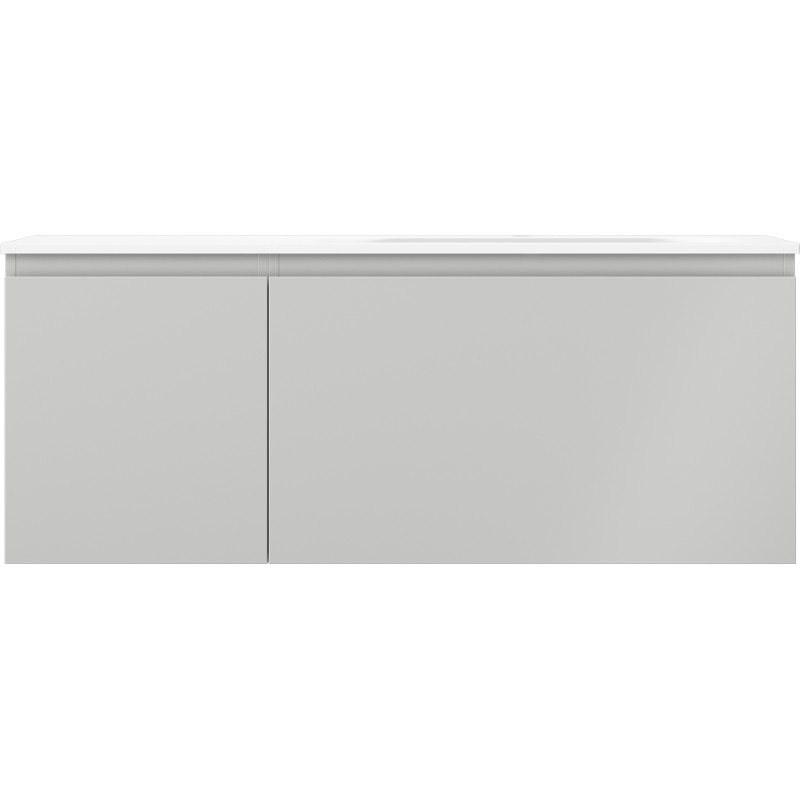 Mexen Orio bathroom cabinet 120 cm with Vela right washbasin, 1S, 1D, gray matte/white matte - 91A13-12047-3-BBFF62-W23P01