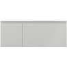 Mexen Orio bathroom cabinet 120 cm with Vela right sink, 1S, 1D, gray matte/white matte - 91A13-12047-3-BBFF62-W23P01