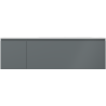 Mexen Orio bathroom cabinet 160 cm with Vela sink right, 1S, 1D, graphite matte/white matte - 91A13-16047-3-BBFF66-W23P01