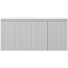 Mexen Rivel bathroom cabinet 100 cm with Vela left sink, 1S, 1D, grooved, gray matte/white matte - 91A23-10047-3-BBFF62-W23L01
