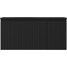 Mexen Rivel 100 cm Bathroom Cabinet with Vela Left Sink, 1 Drawer, 1 Door, Grooved, Black Matte - 91A23-10047-3-BBFF71-W23L71