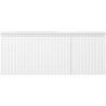 Mexen Rivel 120 cm bathroom cabinet with Vela left sink, 1S, 1D, fluted, white matte - 91A23-12047-3-BBFF01-W23L01