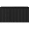 Mexen Rivel 90 cm bathroom cabinet with Vela right sink, 1S, 1D, grooved, black matte - 91A23-09047-3-BBFF71-W23P71