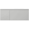 Mexen Rivel bathroom cabinet 120 cm with Vela right basin, 1S, 1D, fluted, gray matte/white matte - 91A23-12047-3-BBFF62-W23P01