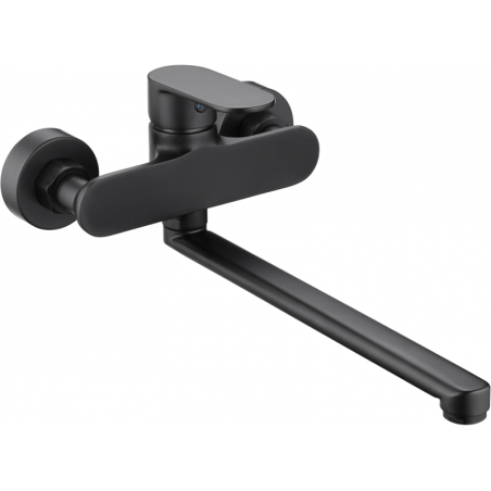 Mexen Milo bathtub faucet long spout, black - 71335-70