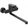 Mexen Milo long sprout bathtub mixer tap, Black - 71335-70