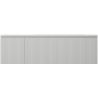 Mexen Rivel 160 cm bathroom cabinet with Vela sink right, 1S, 1D, grooved, gray matte/white matte - 91A23-16047-3-BBFF62-W23P01