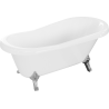 Mexen Retro freestanding bathtub 150 x 73 cm, White, chrome legs - 53251507300-00