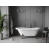 Mexen Retro freestanding bathtub 150 x 73 cm, White, chrome legs - 53251507300-00