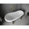 Mexen Retro freestanding bathtub 150 x 73 cm, White, gold legs - 53251507300-50
