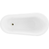 Mexen Retro freestanding bathtub 150 x 73 cm, White, gold legs - 53251507300-50