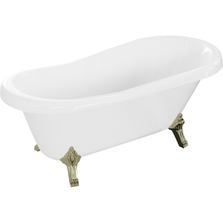 Mexen Retro freestanding bathtub 150 x 73 cm, White, gold legs - 53251507300-50