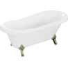 Mexen Retro freestanding bathtub 150 x 73 cm, White, gold legs - 53251507300-50