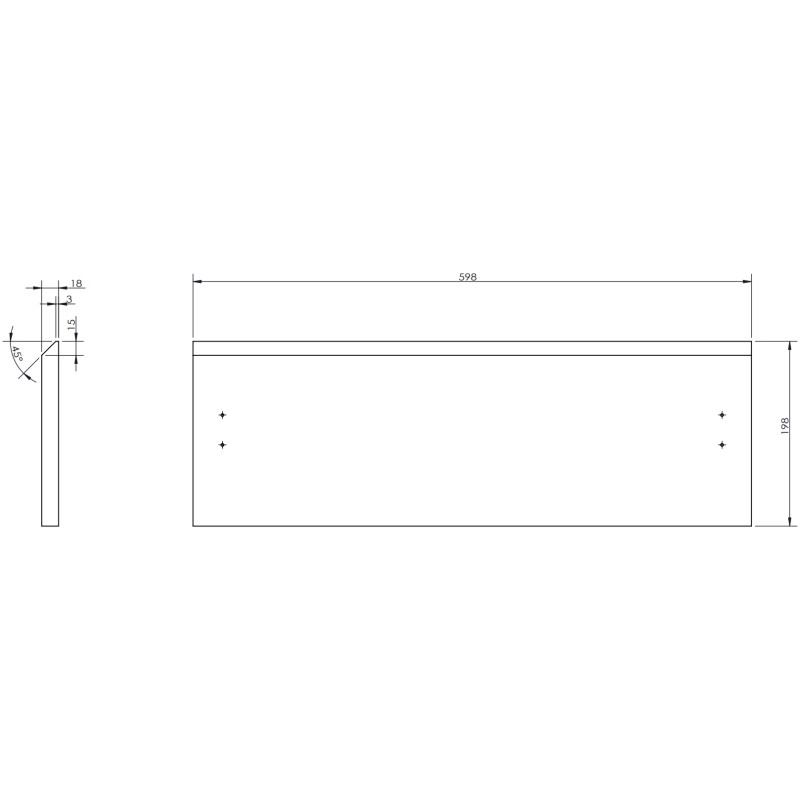 Mexen Orio 90 cm bathroom cabinet with Otis right sink, 2S, 1D, white matte - 91A13-09047-3-BBFFF01-W18P01