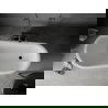 Mexen Retro freestanding bathtub 150 x 73 cm, White, black legs - 53251507300-70