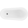 Mexen Retro freestanding bathtub 150 x 73 cm, White, black legs - 53251507300-70