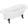 Mexen Retro freestanding bathtub 150 x 73 cm, White, black legs - 53251507300-70