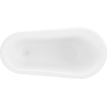 Mexen Retro freestanding bathtub 150 x 73 cm, White/Black, white legs - 53251507375-20