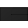 Mexen Orio 100 cm bathroom cabinet with Otis right sink, 2S, 1D, matte black - 91A13-10047-3-BBFFF71-W18P71