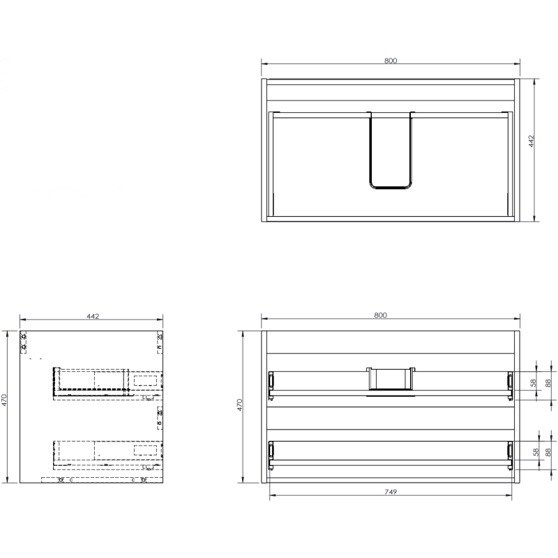 Mexen Orio bathroom cabinet 120 cm with Otis sink right, 2S, 1D, white gloss - 91A13-12047-3-BBFFF00-W18P00